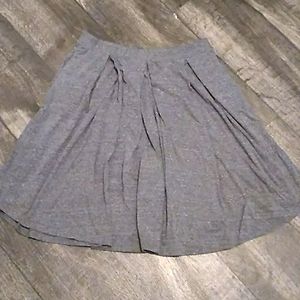 Gray midi skirt